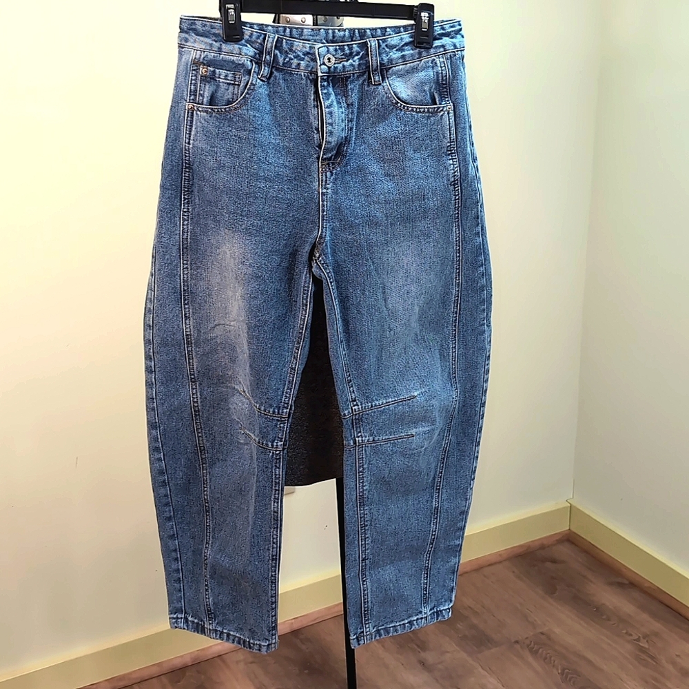 💫Host Pick💫Women's  Barrel Leg Blue Denim Jeans